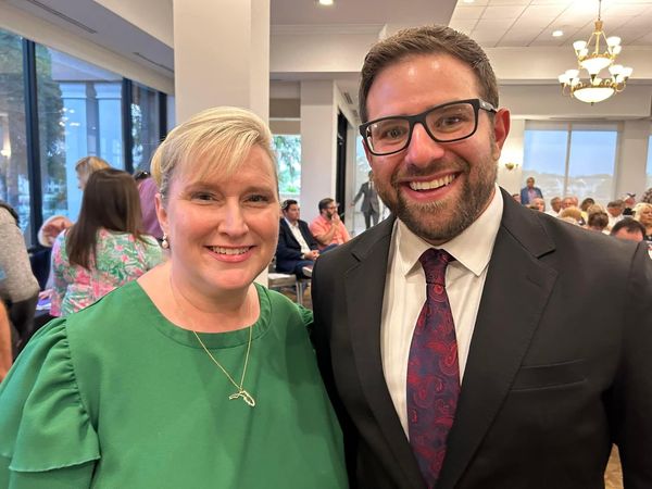 Commissioner Vince Nowicki with State Representative Kim Berfield in Clearwater