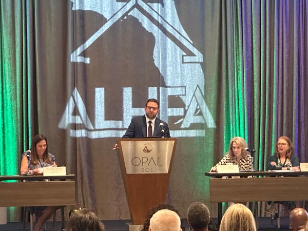 Commissioner Vince Nowicki speaking at a conference